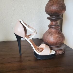 Signature Studio White and Pink Stiletto Heels